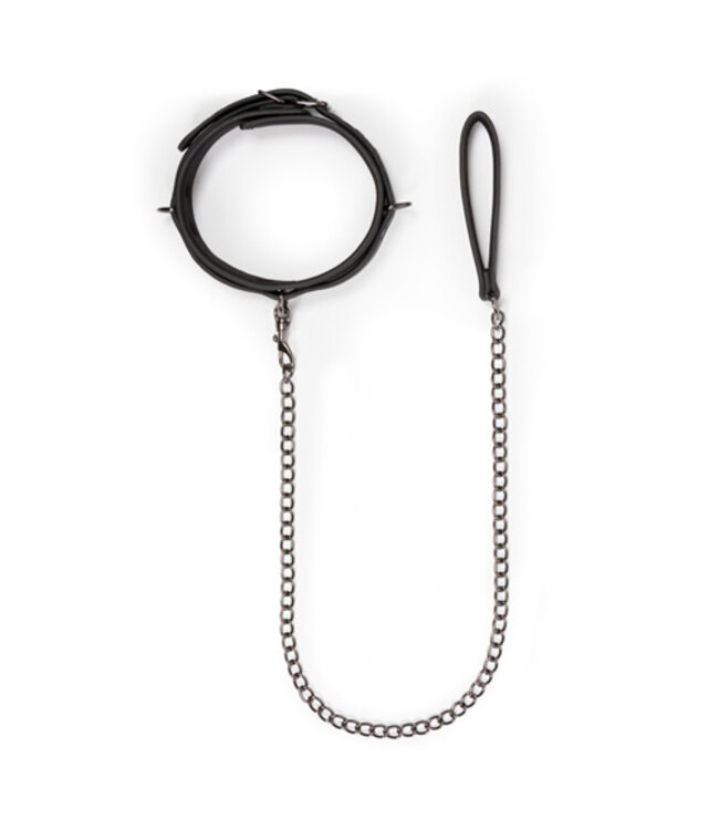 Fetish halsband met riem