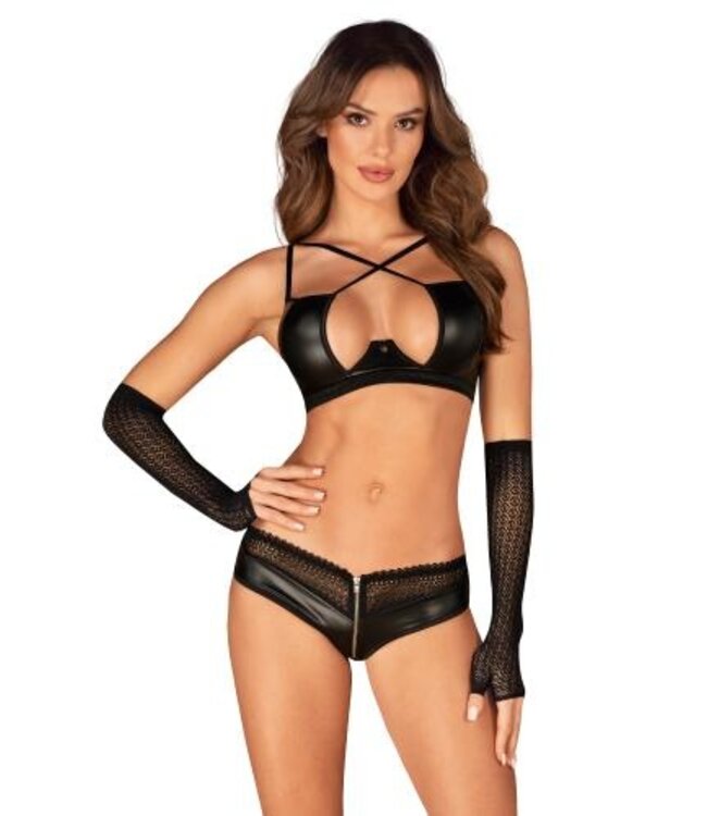 A772 Kanten Handschoenen - Zwart