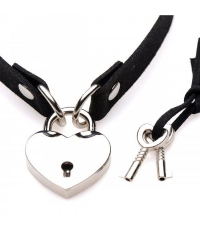 Lock-It Heart Choker Met Afsluitbaar Hartje
