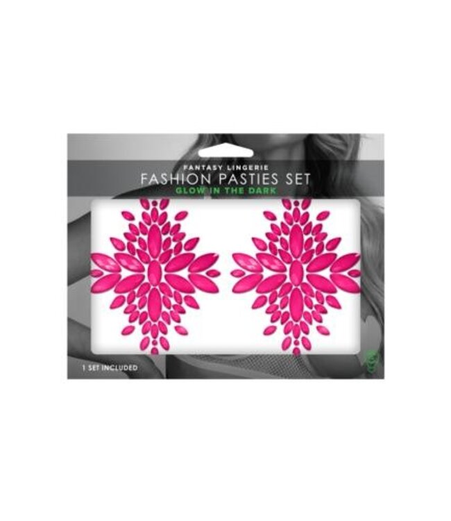 Glow in the Dark Kristallen Plakkers - Neonroze
