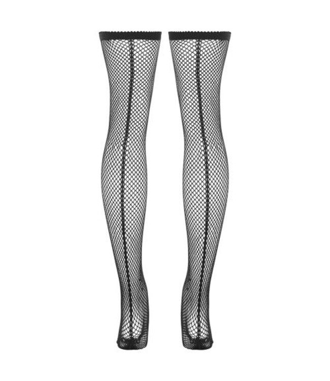 Hold Up Visnet Kousen - Zwart