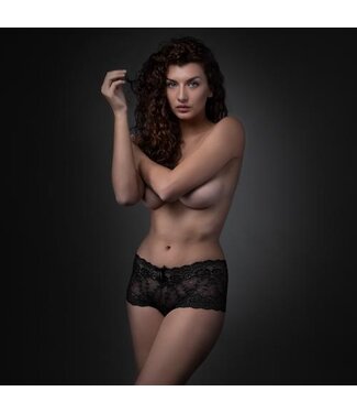 Underneath Underneath - Mila Kanten Short Met Open Kruisje