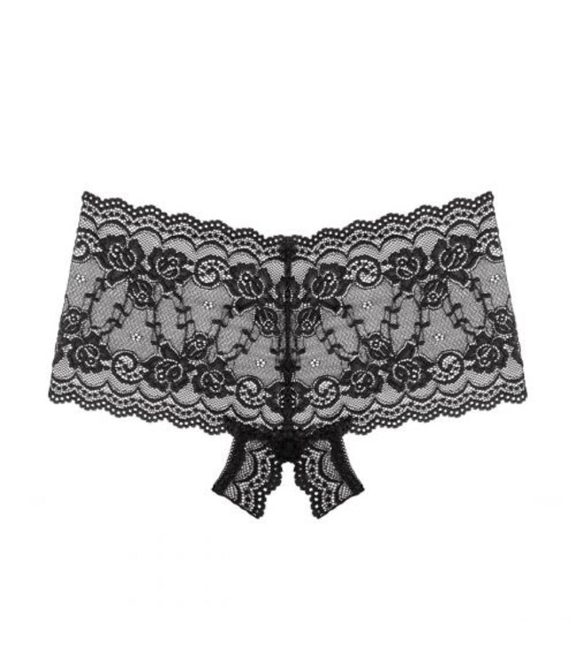 Underneath - Mila Kanten Short Met Open Kruisje