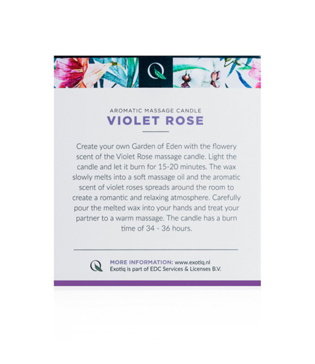Exotiq Massagekaars Violet Rose - 200g
