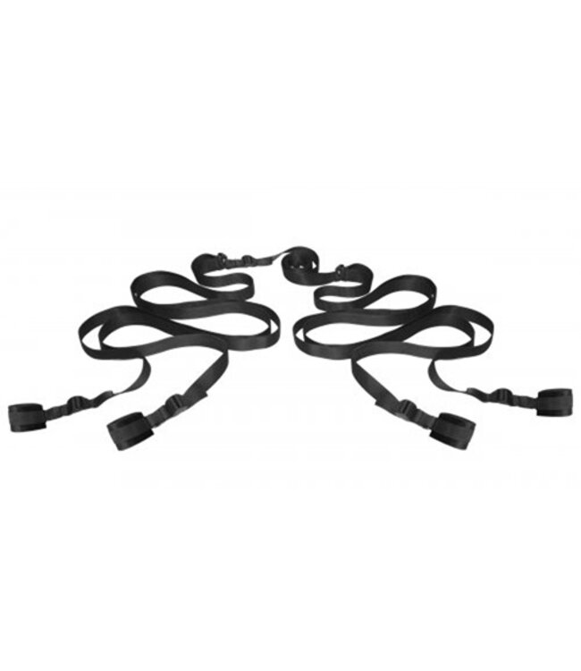 XR Brands - Hold Me Bed Bondage Set - Zwart
