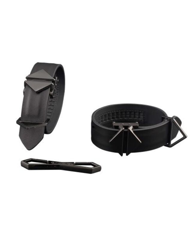 LOCKINK - Enkel- en enkelboeien Set - zwart
