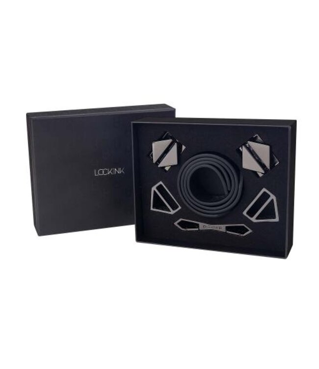 LOCKINK - Enkel- en enkelboeien Set - zwart