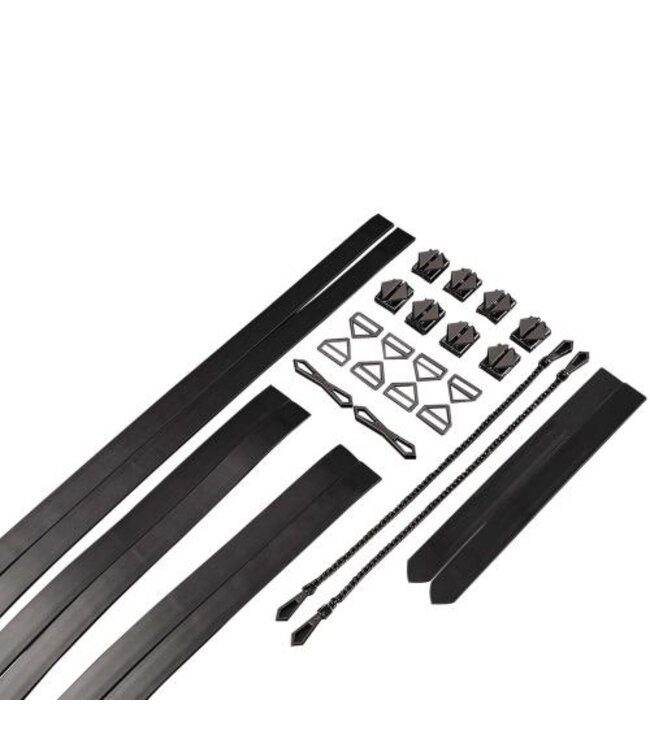 LOCKINK - 8-Bondage-Riemen Restrain Set - zwart