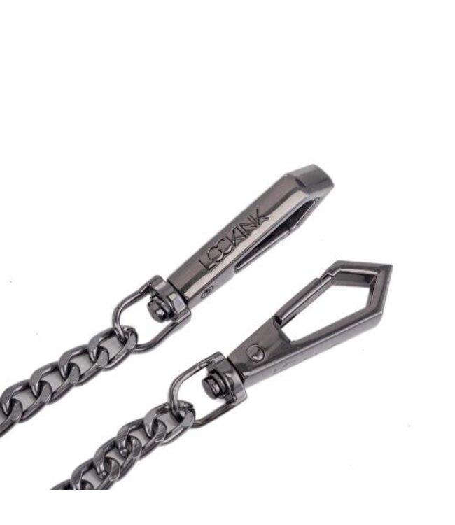 LOCKINK -  Halsband met Riem Set - zwart