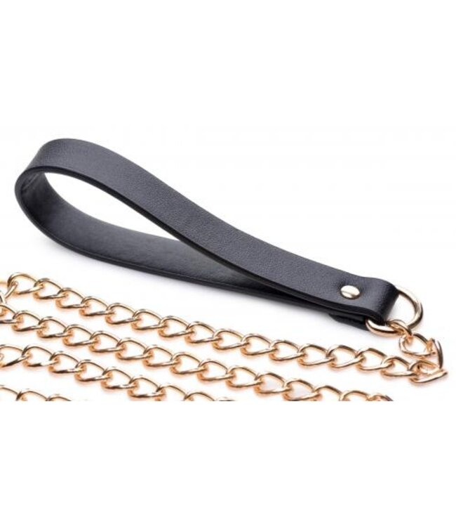 Luxe Leiband - Zwart/Goud