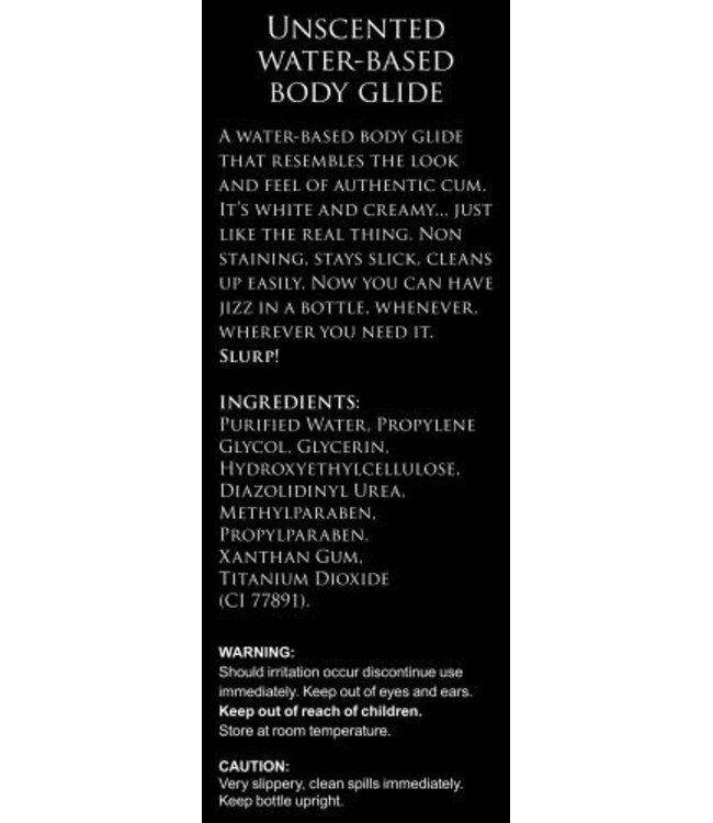 Jizz Wit Glijmiddel - 488 ml