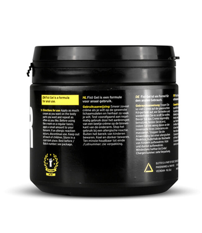 BUTTR - Fisting Gel Op Waterbasis - 500 ml