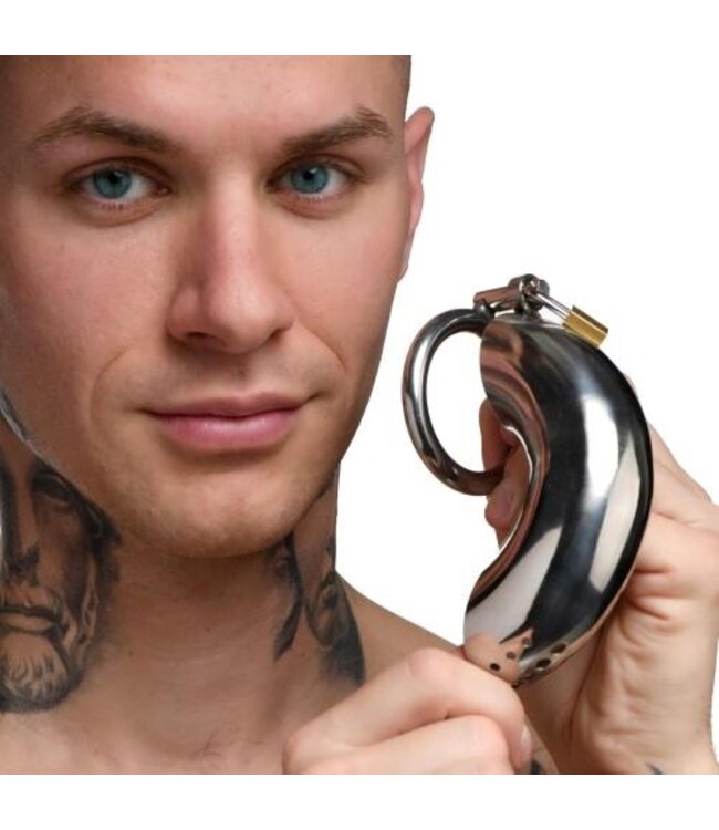 Roestvrij Stalen Penis Kooi Met 3 Ringen