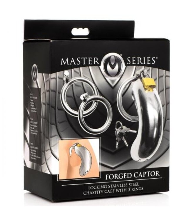 Roestvrij Stalen Penis Kooi Met 3 Ringen