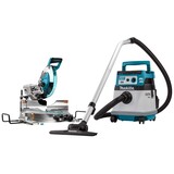 Makita DLX2379UX1 2x18 V AWS Combiset voor afkorten (260mm) en stofzuigen