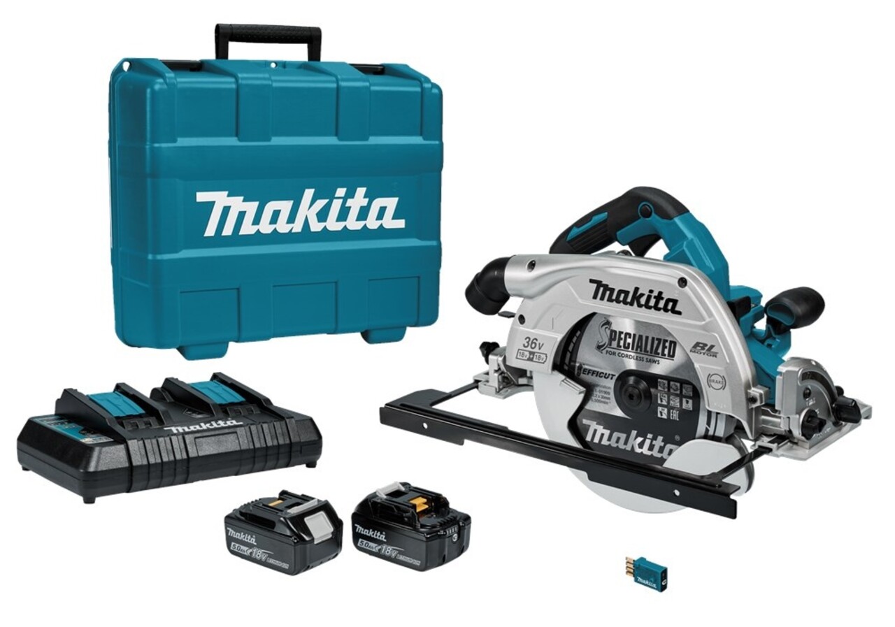 Makita DHS900PT2U 2x18 V Cirkelzaag 235 mm