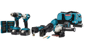 Makita DLX5068TX1 18 V Combiset voor (slag)schroeven, boren, slijpen en zagen