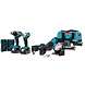 Makita DLX5068TX1 18 V Combiset voor (slag)schroeven, boren, slijpen en zagen