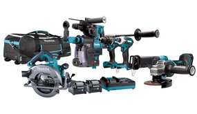 Makita DK0128G601 40 V Max Combiset boren, (slag)schroeven, slijpen en zagen