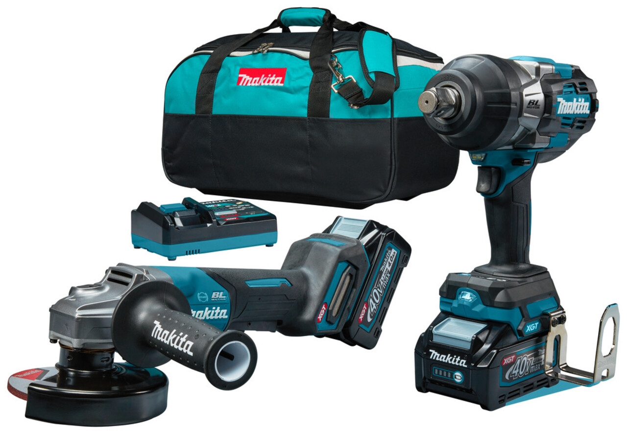 Makita DK0139G202 40 V Combiset slijpen en bevestigen