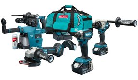 Makita DLX4155TX1 18 V Combiset voor allround tot zwaar boor-, schroef- en slijpwerk