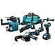 Makita DLX5069TX1 18 V Combiset voor allround tot zwaar boor-, schroef-, zaag- en slijpwerk