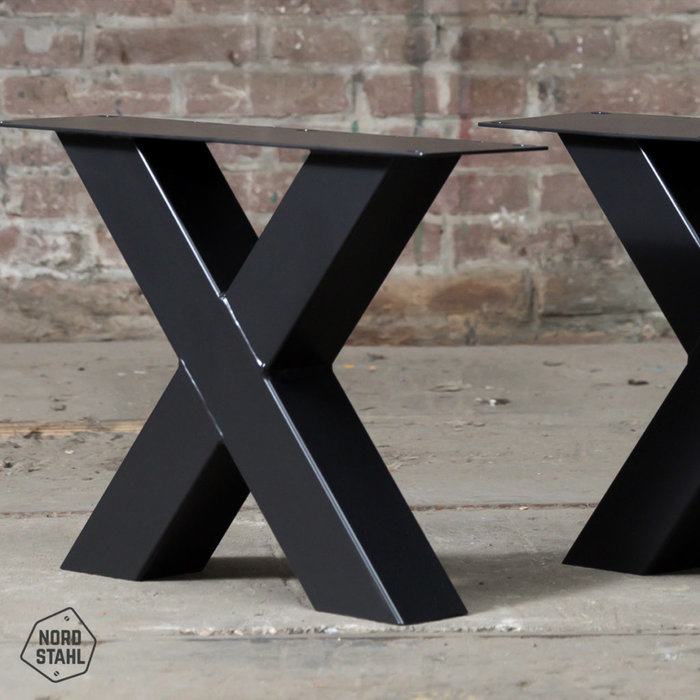 Nordstahl Stalen onderstel salontafel - X coffee leg - Nordstahl