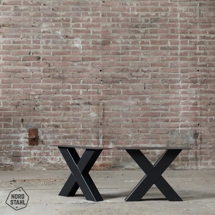 Nordstahl Stalen onderstel salontafel - X coffee leg - Nordstahl