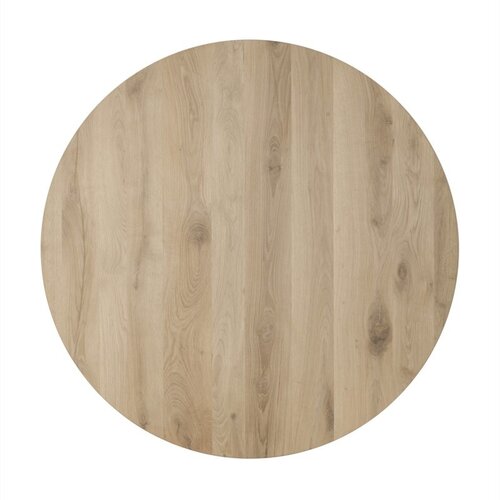 Wood & Work Eiken tafelblad  - 4cm dik eiken - rond