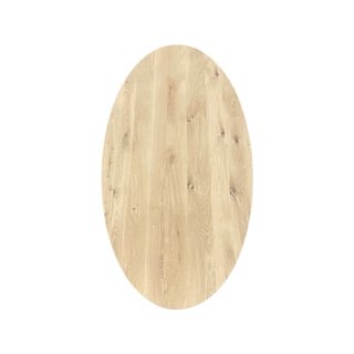 Menagerry overzien Wegversperring Eiken tafelblad ovaal - 4cm dik eiken - Wood & Work