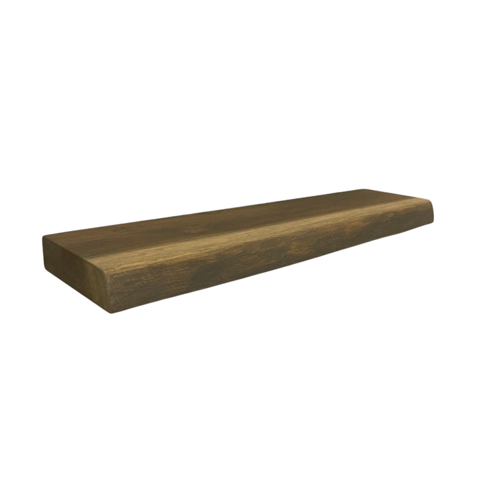 Wood & Work Houten wandplank  - Ash grey -  Groot - 4cm dik eiken - Boomstam