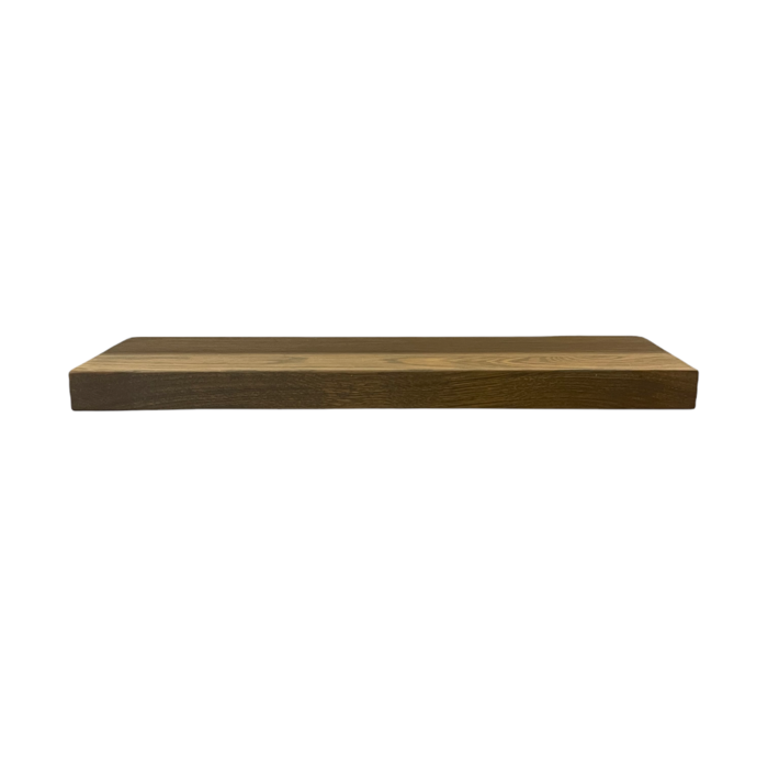 Wood & Work Houten wandplank  - Ash grey -  Groot - 4cm dik eiken - Recht