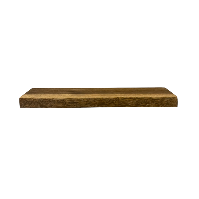 Wood & Work Houten wandplank - Castle brown - Klein - 4cm dik eiken - Boomstam