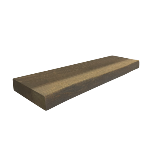 Wood & Work Houten wandplank  - Havanna -  Groot - 4cm dik eiken - Boomstam