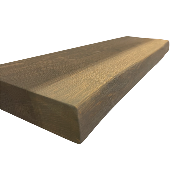 Wood & Work Houten wandplank  - Havanna -  Groot - 4cm dik eiken - Boomstam