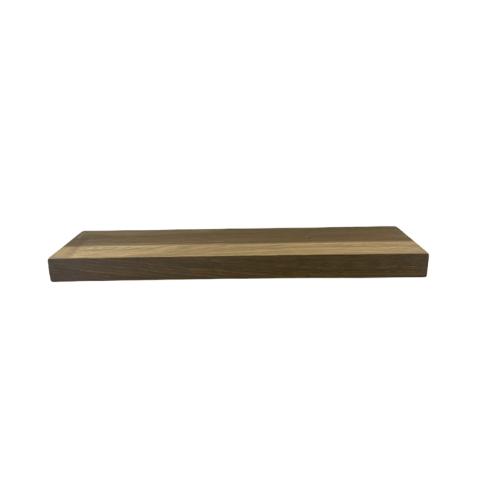Wood & Work Houten wandplank  - Havanna -  Groot - 4cm dik eiken - Recht