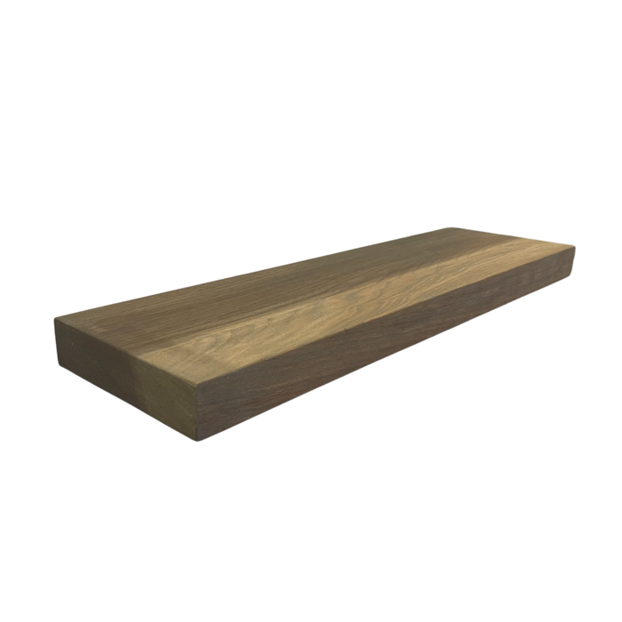Wood & Work Houten wandplank - Havanna - Klein - 4cm dik eiken - Recht