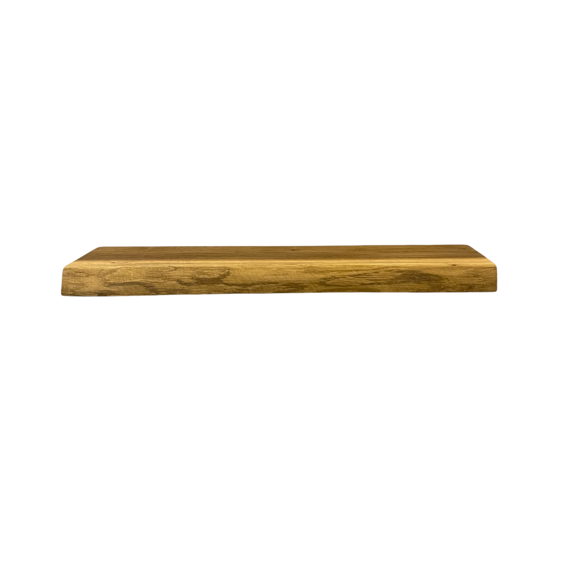 Wood & Work Houten wandplank  - Oak -  Groot - 4cm dik eiken - Boomstam