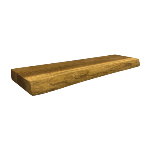 Wood & Work Houten wandplank  - Oak -  Groot - 4cm dik eiken - Boomstam