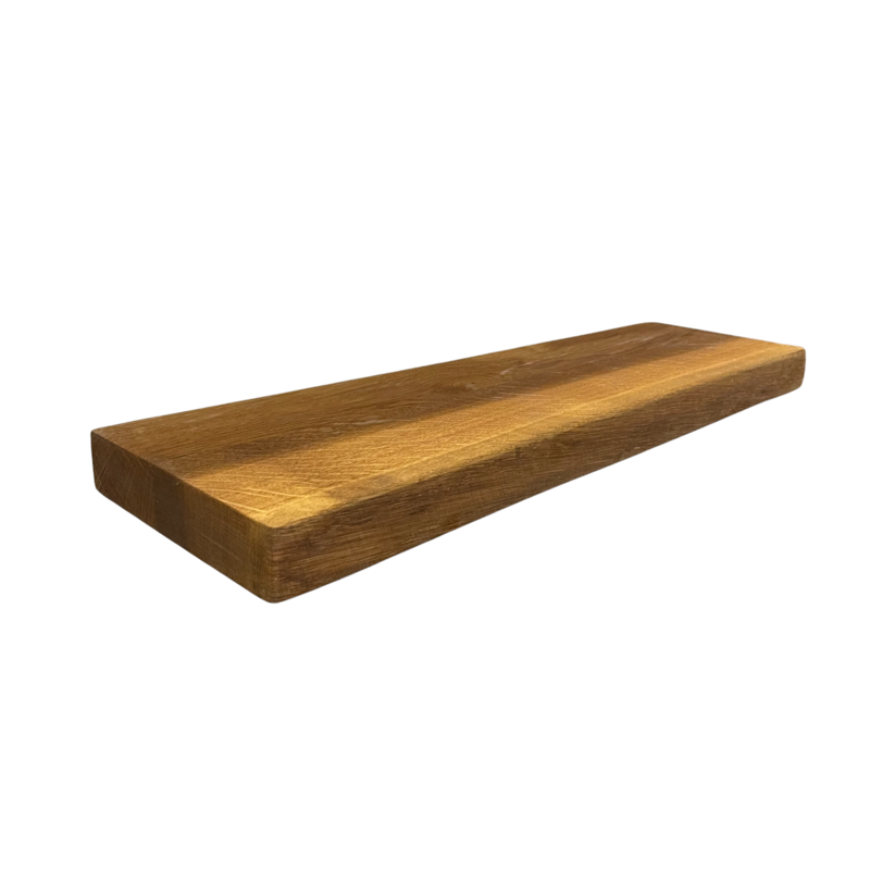 Wood & Work Houten wandplank - Pure - Groot - 4cm dik eiken - Boomstam