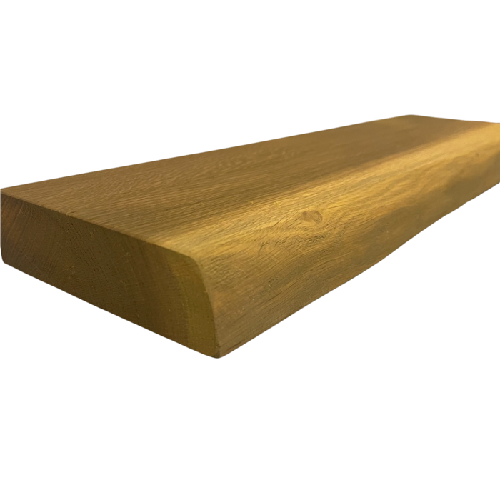 Wood & Work Houten wandplank  - Smoked oak -  Groot - 4cm dik eiken - Boomstam