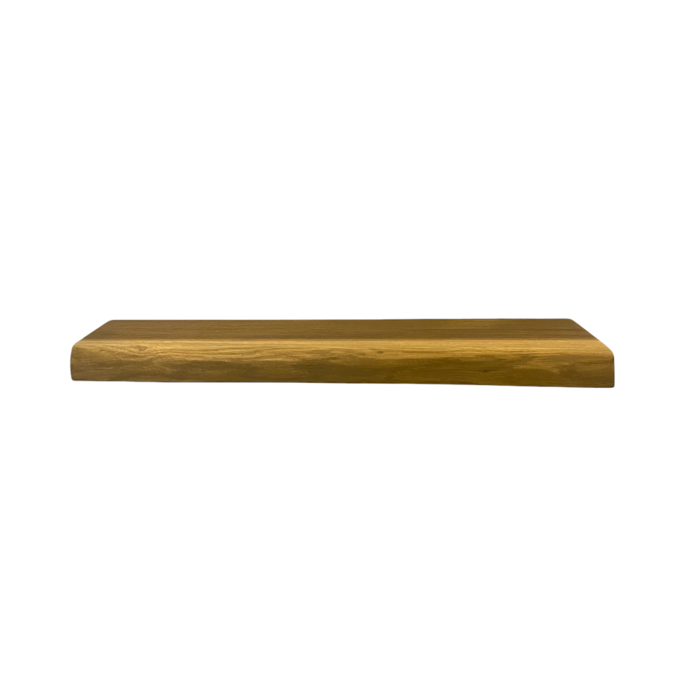 Wood & Work Houten wandplank  - Smoked oak -  Groot - 4cm dik eiken - Boomstam