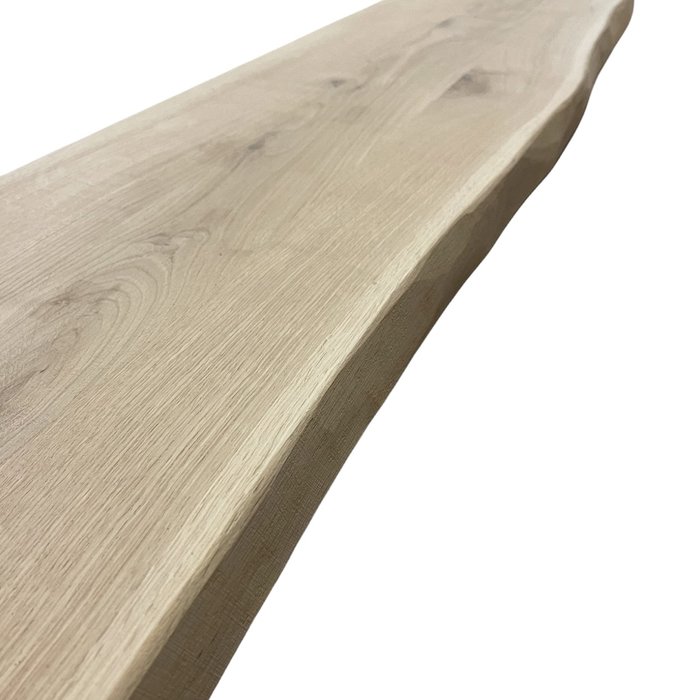 Wood & Work Houten wc/toiletplank - 4cm dik eiken - Boomstam