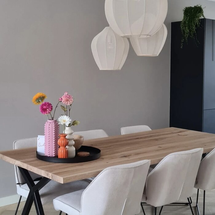 Wood & Work Houten tafelblad - 4cm dik eiken - Rechte afwerking