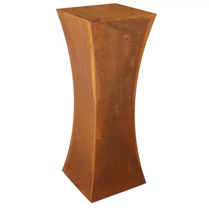 Patina sierzuil "Lola" | Metalen decoratie vintage zuil voor tuin en huis | 80 cm