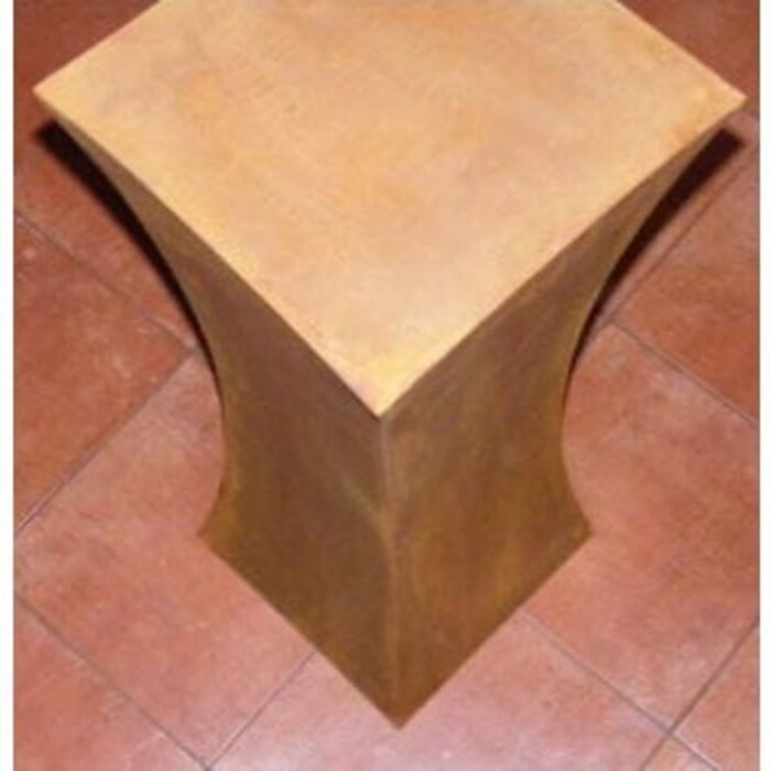 Patina sierzuil "Lola" | Metalen decoratie vintage zuil voor tuin en huis | 80 cm