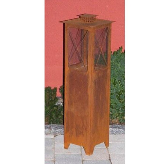 gepatineerde metalen lantaarn | Windlantaarn in verschillende maten