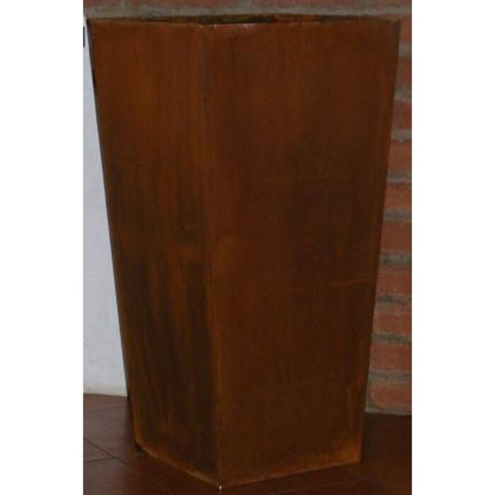 XL plantenzuil | Tuindecoratie vintage zuil | Roest decoratieve zuil