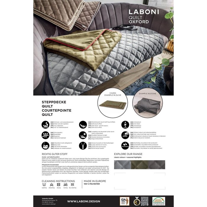 Hondendeken OXFORD - Steen