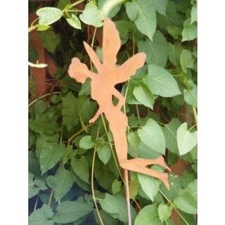 Patina Elf "vliegend" | op balk | Tuinstekers in boho-stijl